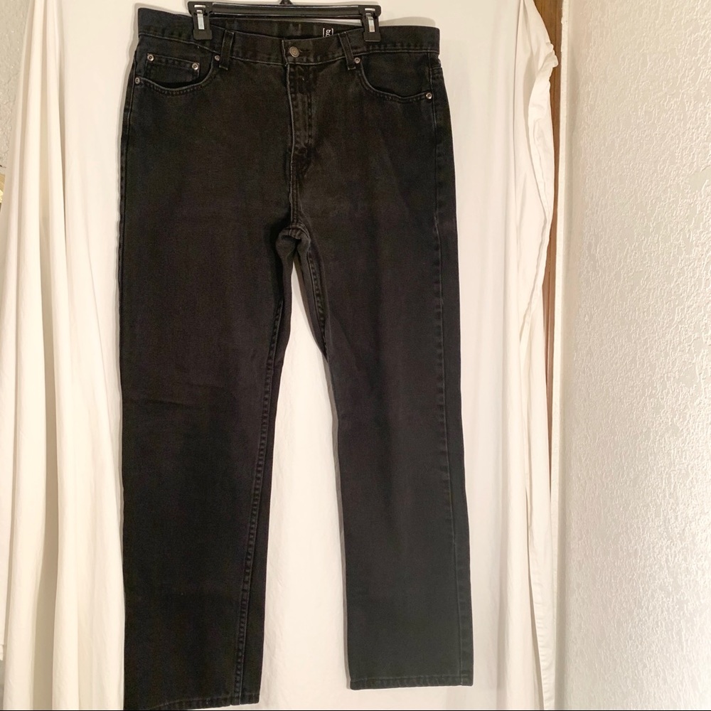 MENS 38 X 34 REGULAR BY GEORGE DENIM JEANS ACTUAL 36 X 31 1/2